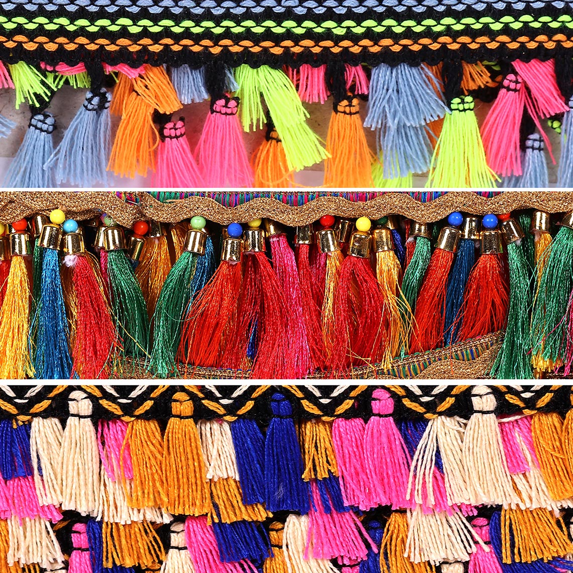 Bullion Fringes Trim wholesaler - Romy Lace - Best Lace Manufacturer in Surat, India