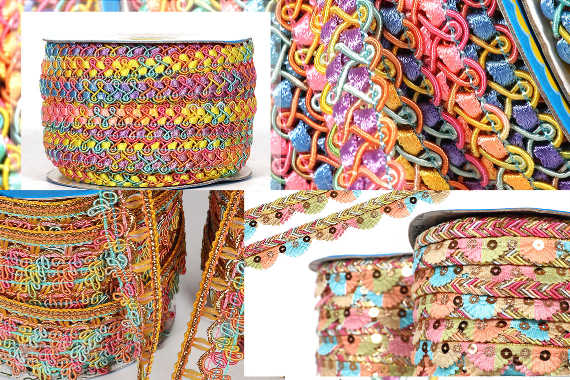 Multi Color Laces - Romy Lace - Best Lace Manufacturer in Surat, India